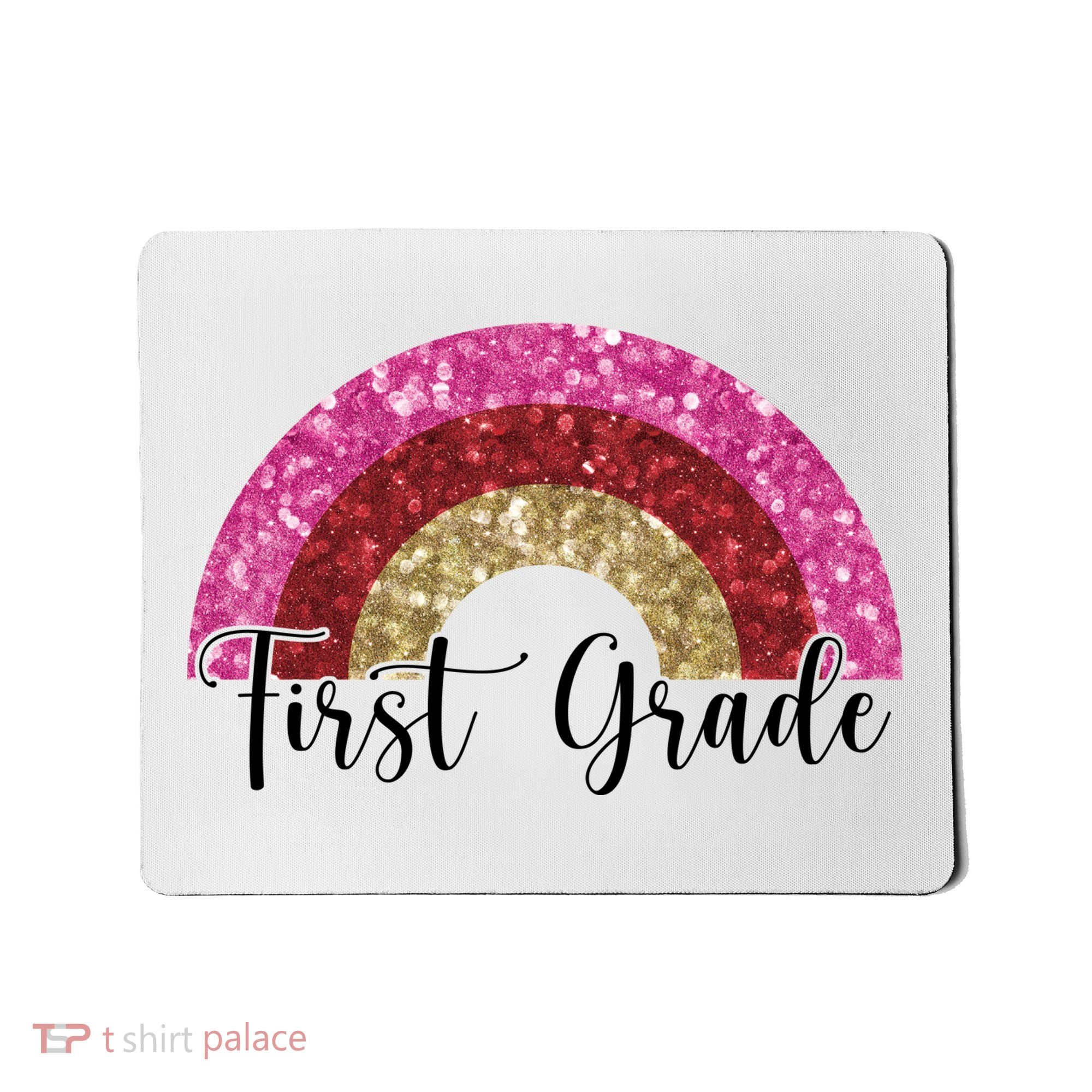 First Grade Cute Rainbow Back To School Mousepad