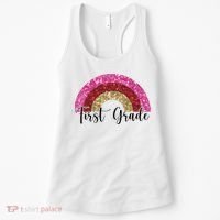 First Grade Cute Rainbow Back To School Women's Tank Top thumb 0