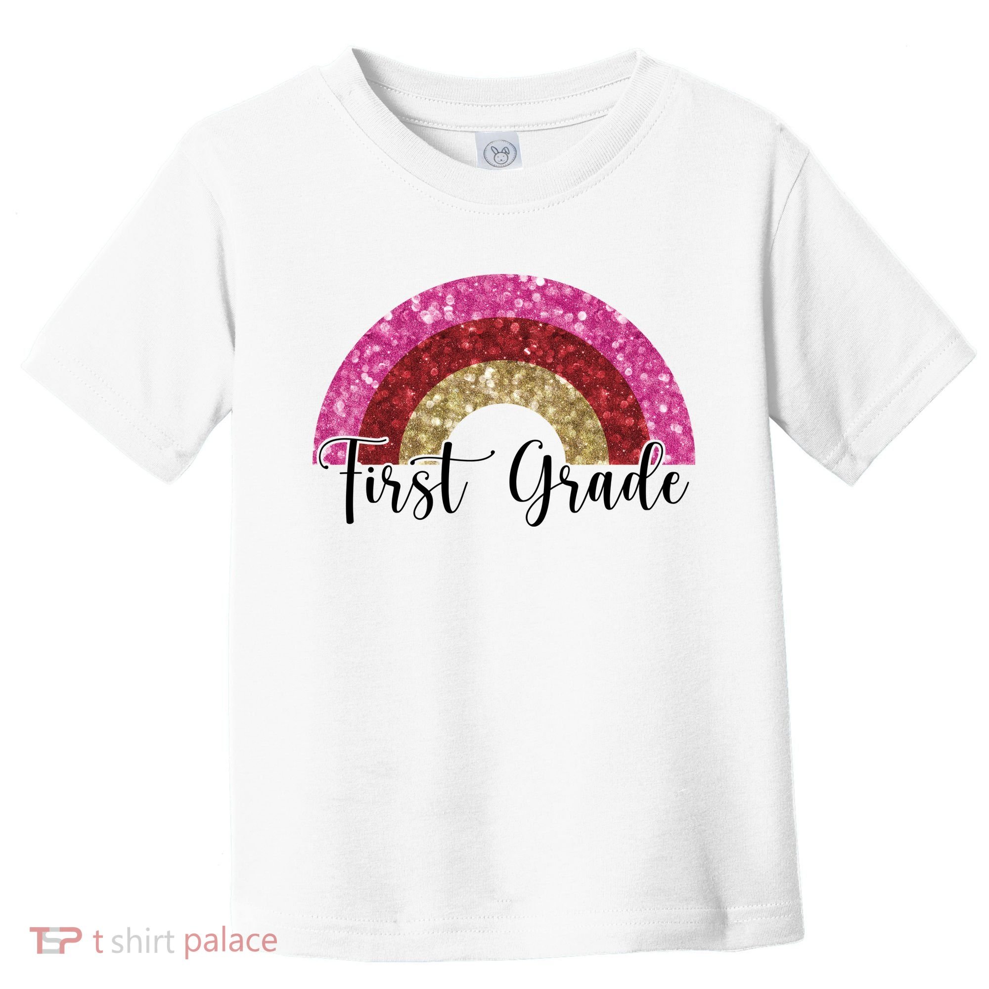 First Grade Cute Rainbow Back To School Toddler T-Shirt