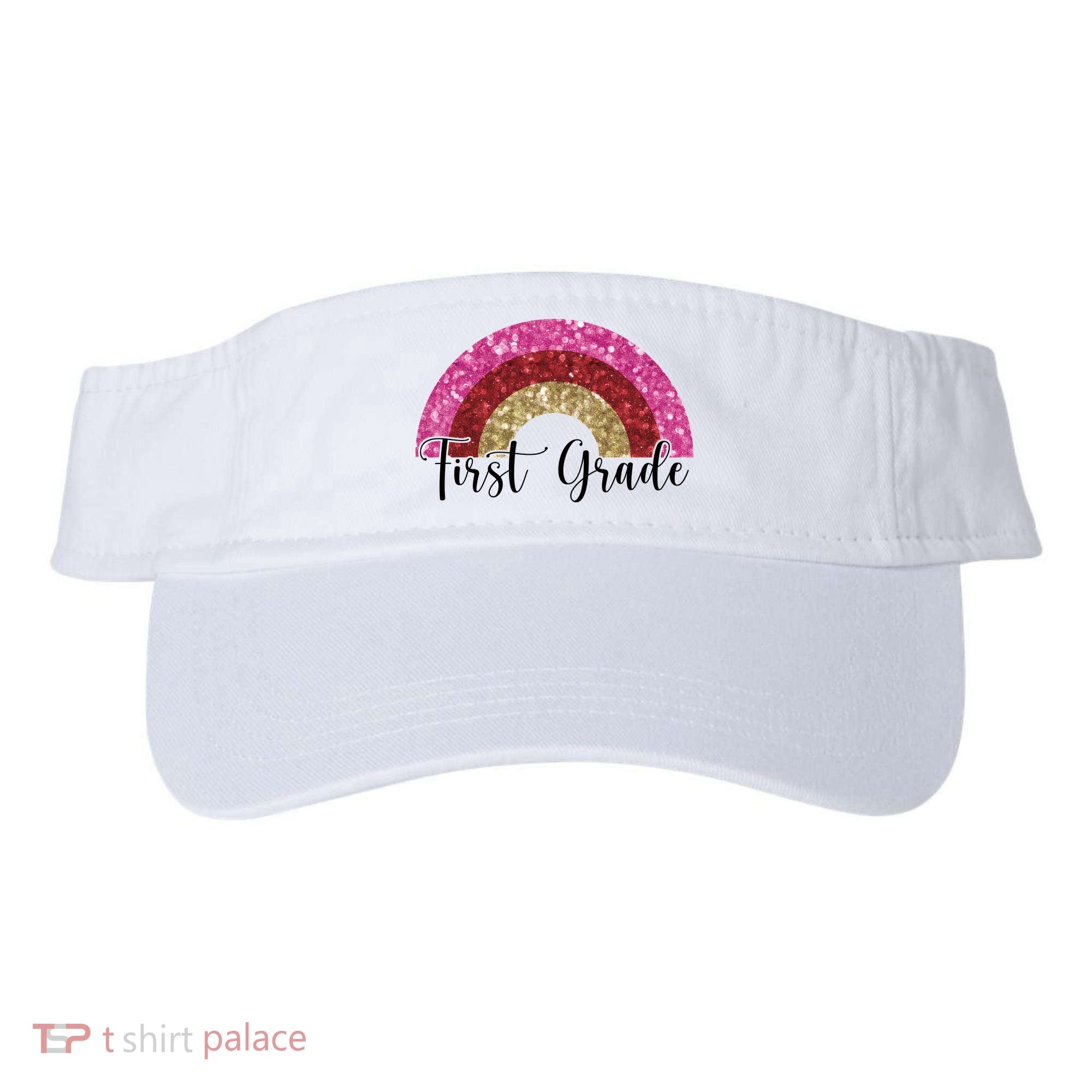 First Grade Cute Rainbow Back To School Visor