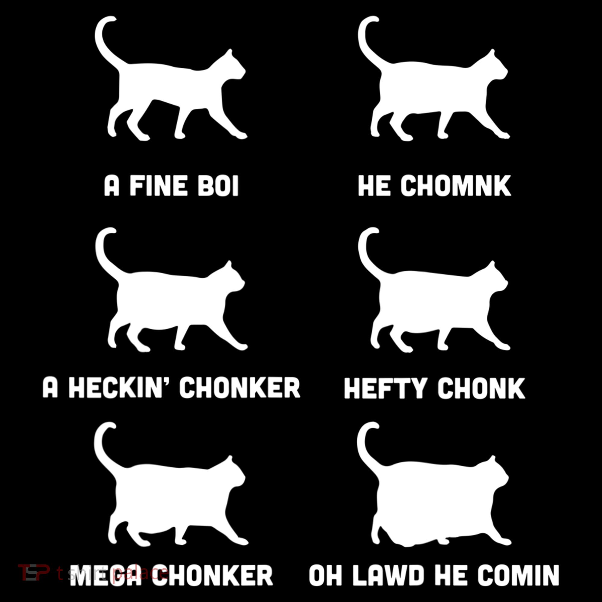 Funny Gift Cats Meme Chonk Cat Chart Backpack