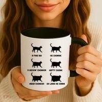 Funny Gift Cats Meme Chonk Cat Chart Coffee Mug thumb 3