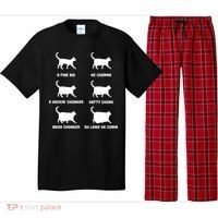 Funny Gift Cats Meme Chonk Cat Chart Pajama Set thumb 0