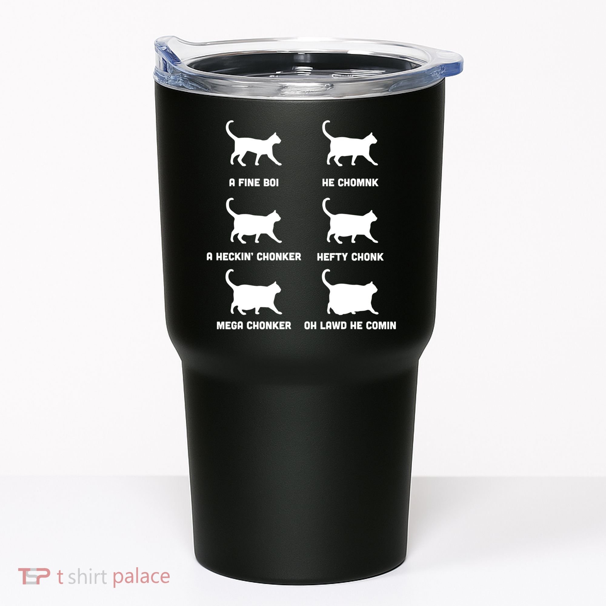 Funny Gift Cats Meme Chonk Cat Chart Tumbler