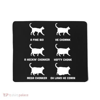 Funny Gift Cats Meme Chonk Cat Chart Mousepad