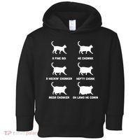 Funny Gift Cats Meme Chonk Cat Chart Toddler Hoodie thumb 0