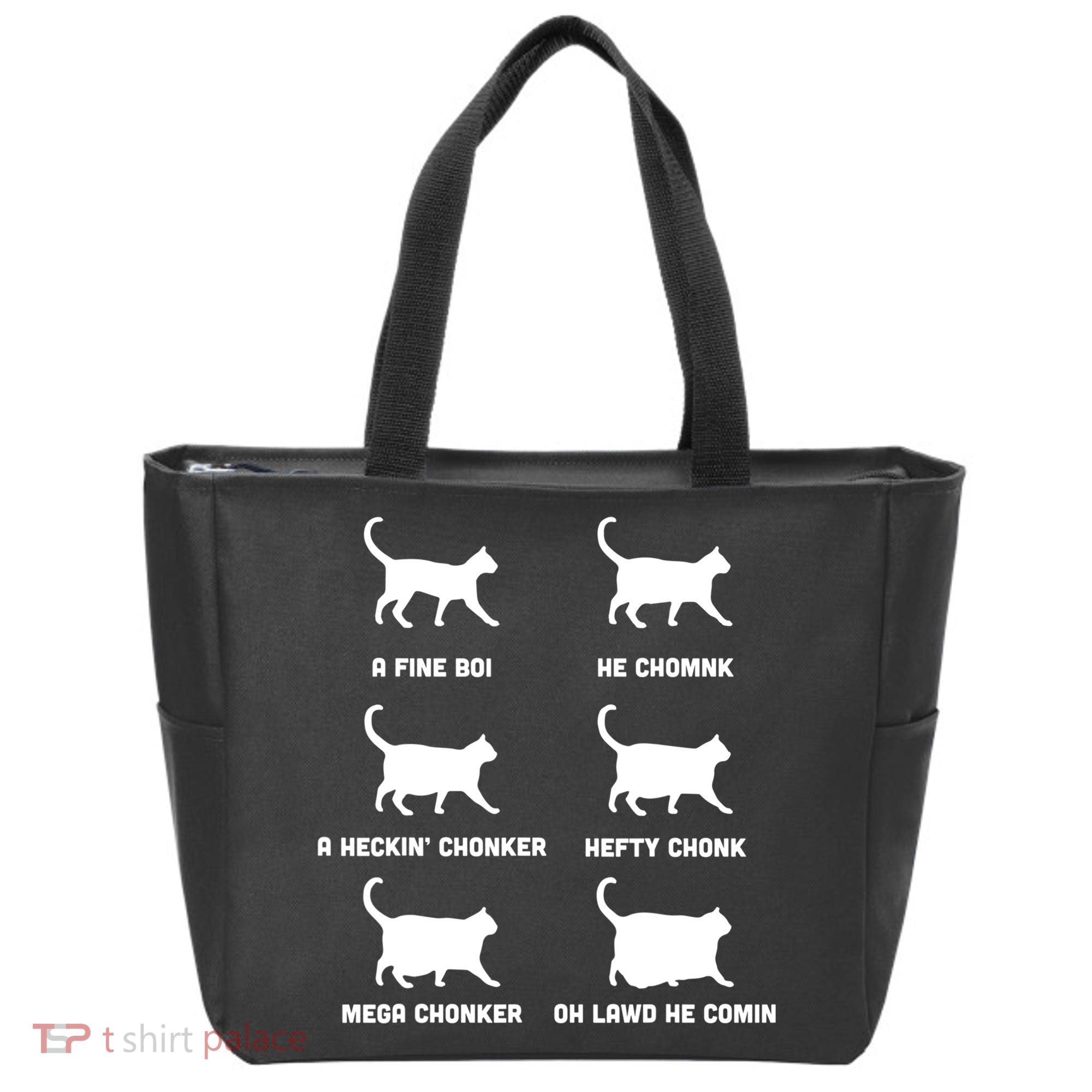 Funny Gift Cats Meme Chonk Cat Chart Tote Bag