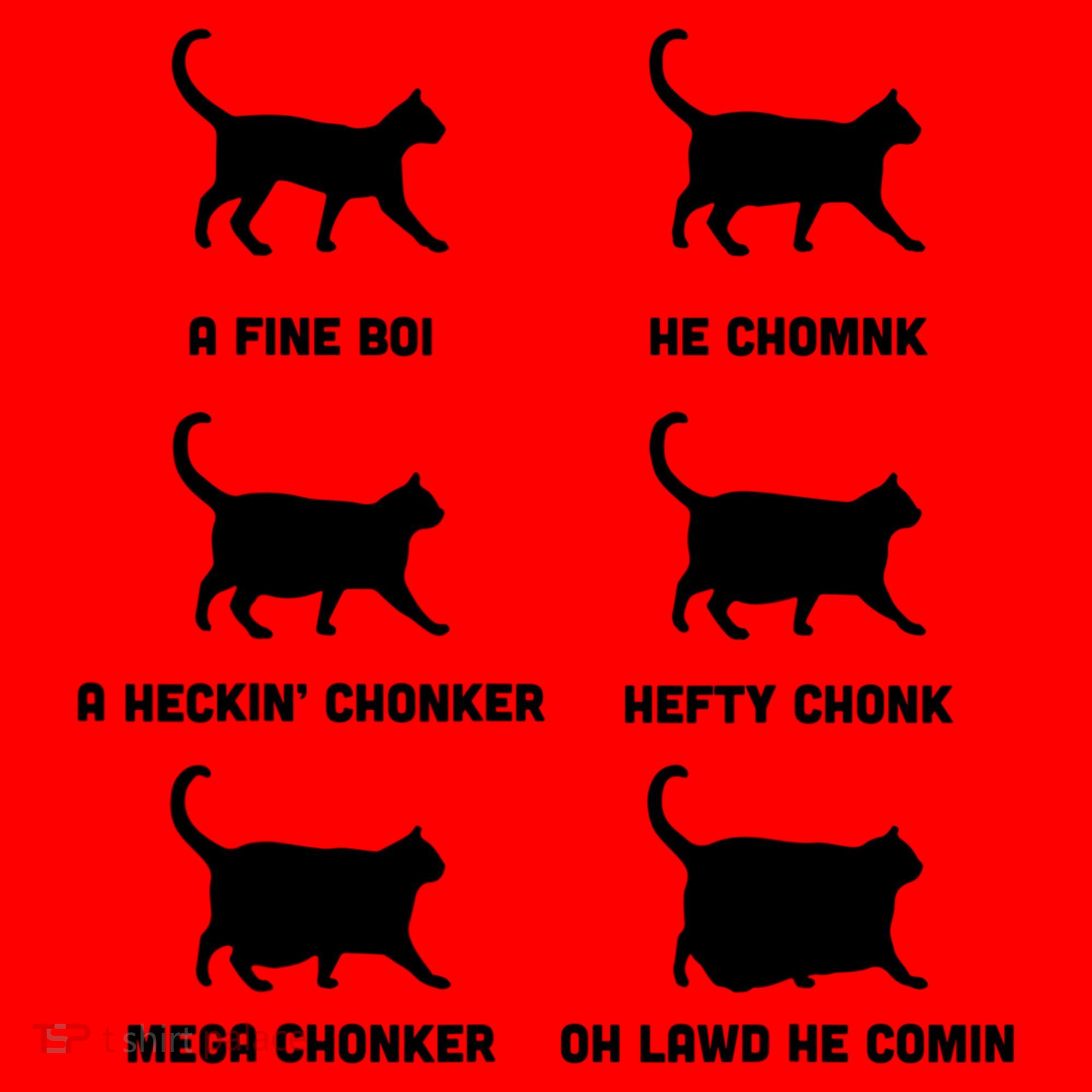 Funny Gift Cats Meme Chonk Cat Chart Santa Hat
