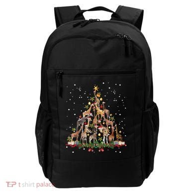 Funny Giraffe Christmas Tree Ornament Decor Cute Backpack