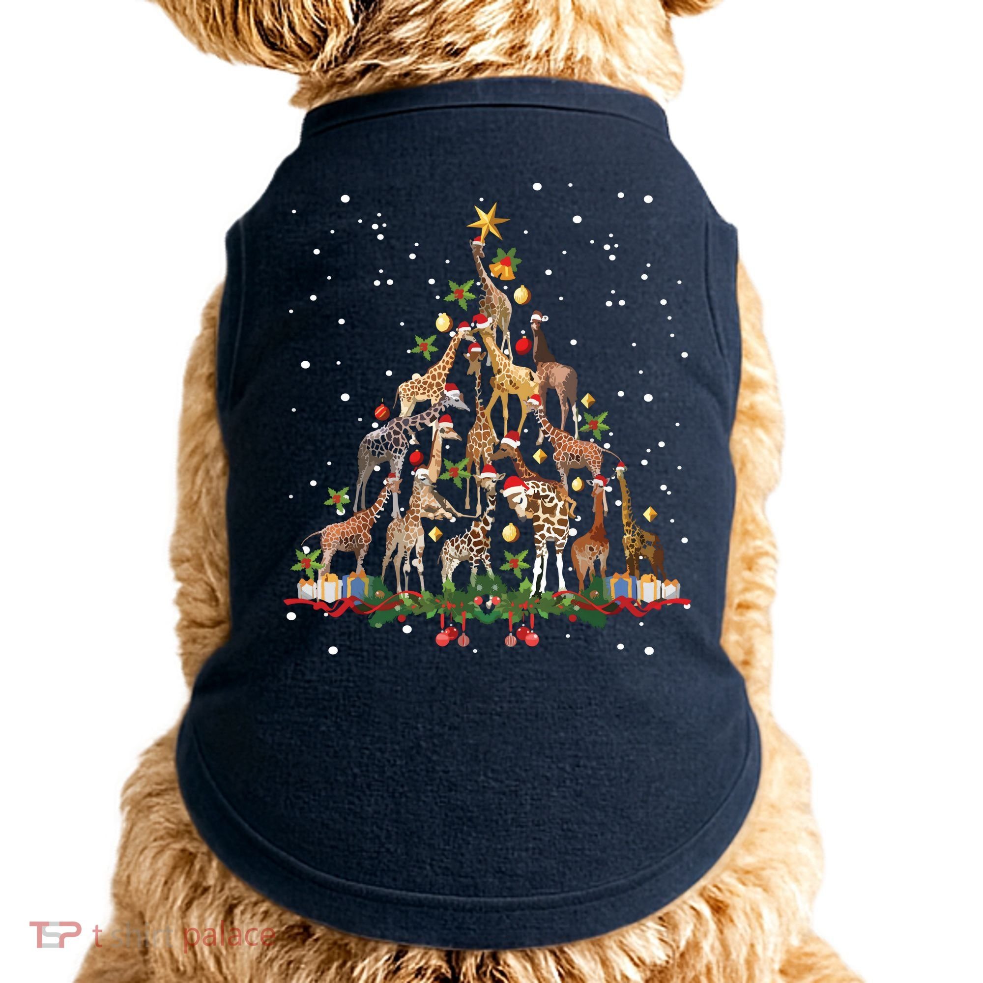 Funny Giraffe Christmas Tree Ornament Decor Cute Doggie Tank