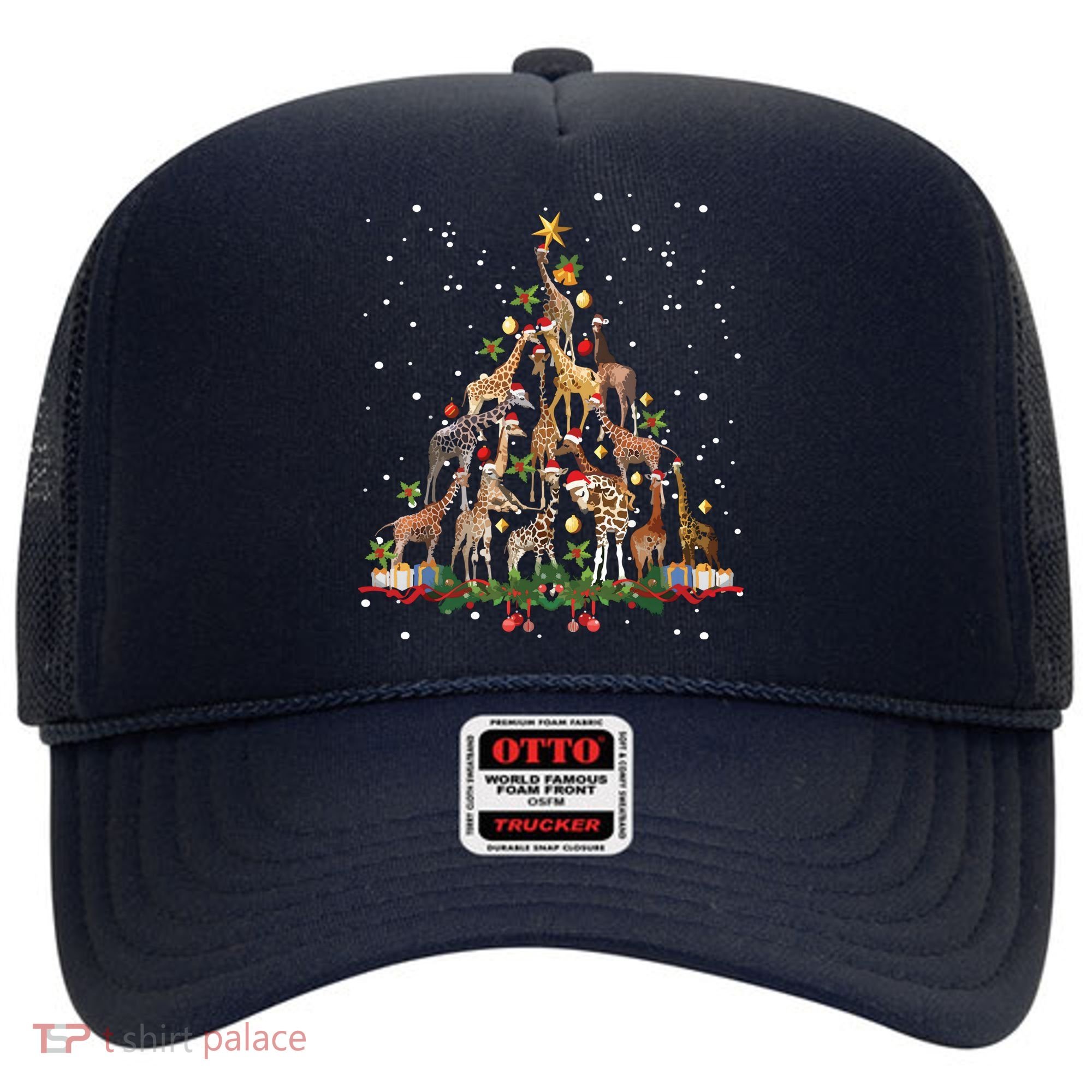 Funny Giraffe Christmas Tree Ornament Decor Cute Hat