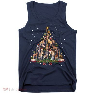 Funny Giraffe Christmas Tree Ornament Decor Cute Tank Top