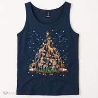Funny Giraffe Christmas Tree Ornament Decor Cute Tank Top thumb 2