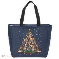 Funny Giraffe Christmas Tree Ornament Decor Cute Tote Bag thumb 0