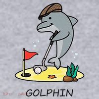 Funny GolphinS Cool Dolphin Quote Golf Women's Sweatshirt thumb 2