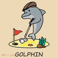 Funny GolphinS Cool Dolphin Quote Golf Tote Bag thumb 4