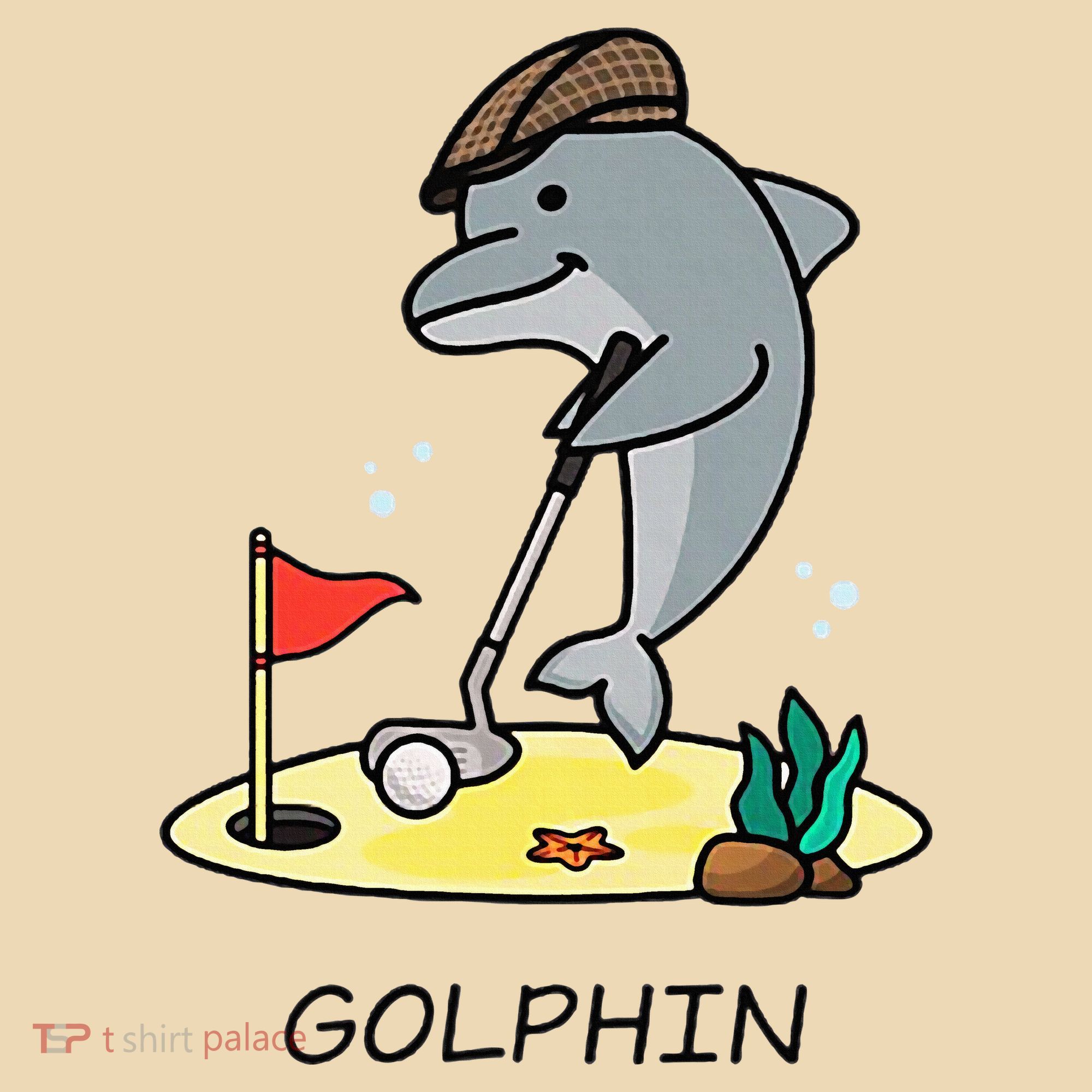 Funny GolphinS Cool Dolphin Quote Golf Tote Bag