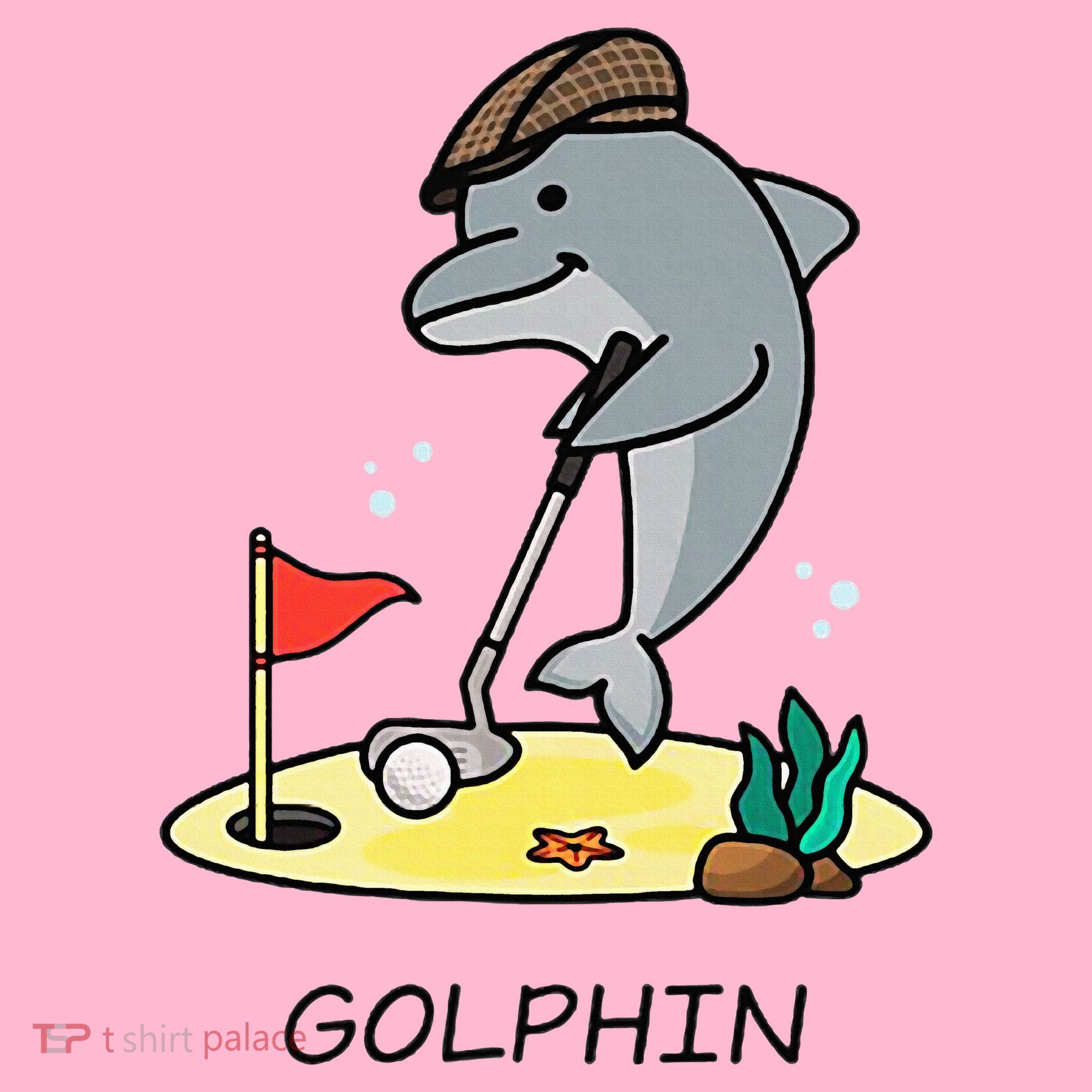 Funny GolphinS Cool Dolphin Quote Golf Coaster