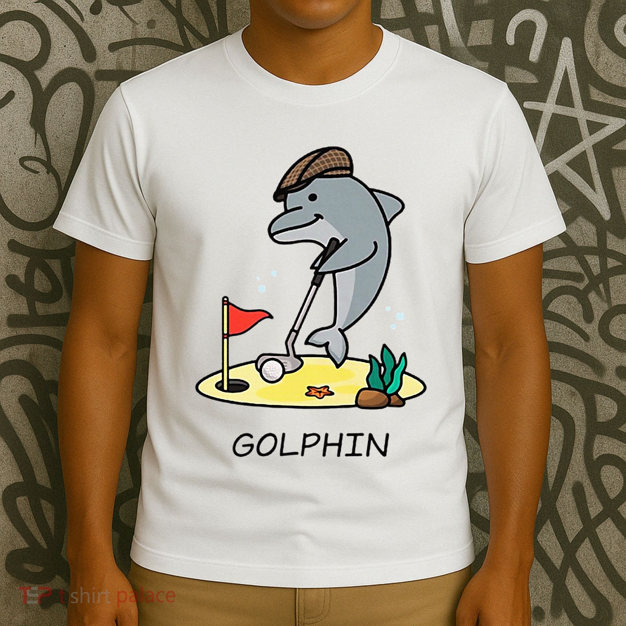 Funny GolphinS Cool Dolphin Quote Golf T-Shirt