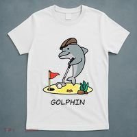 Funny GolphinS Cool Dolphin Quote Golf T-Shirt thumb 5