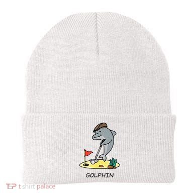 Funny GolphinS Cool Dolphin Quote Golf Beanie