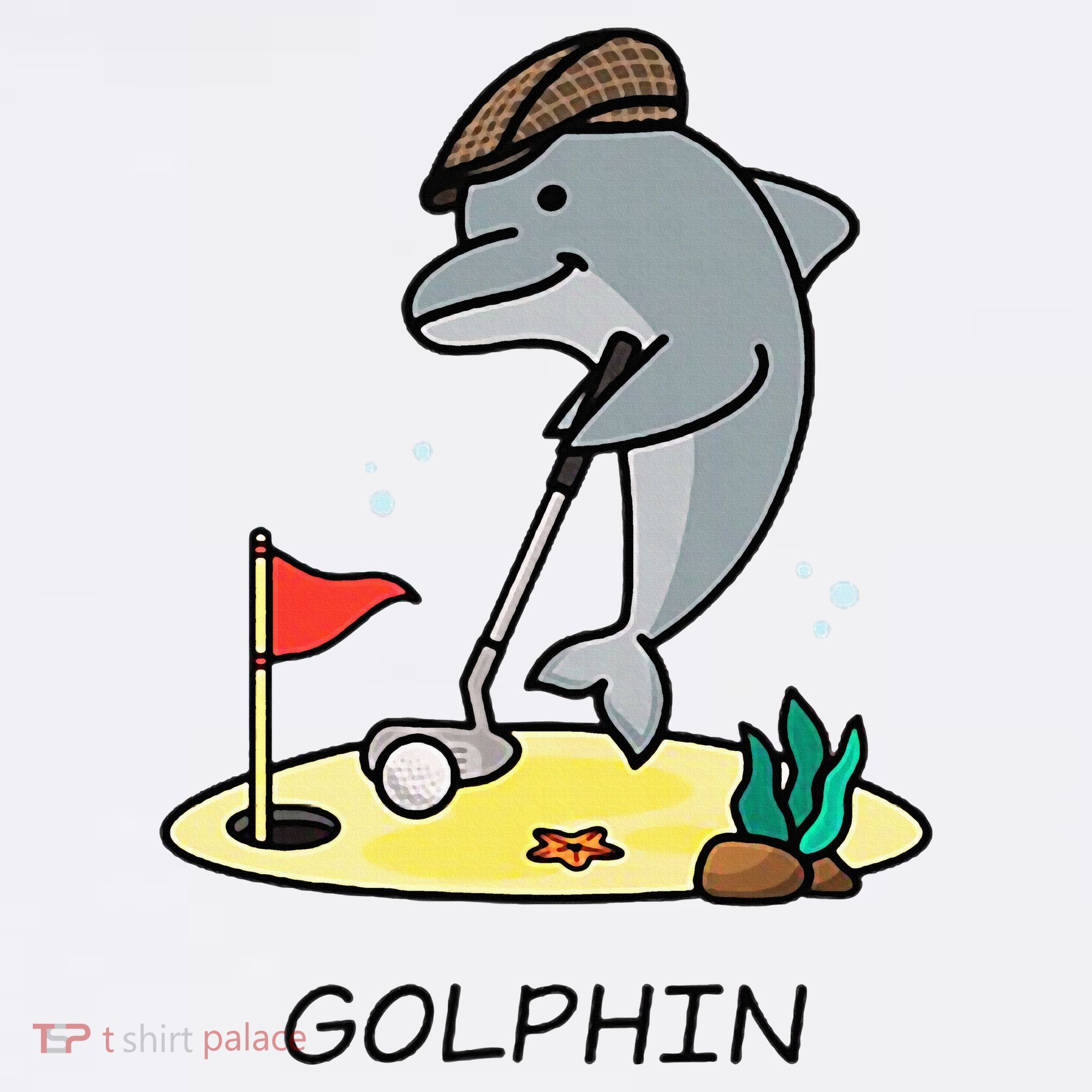 Funny GolphinS Cool Dolphin Quote Golf Baby Bodysuit