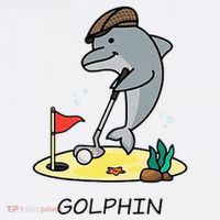 Funny GolphinS Cool Dolphin Quote Golf Hat thumb 2