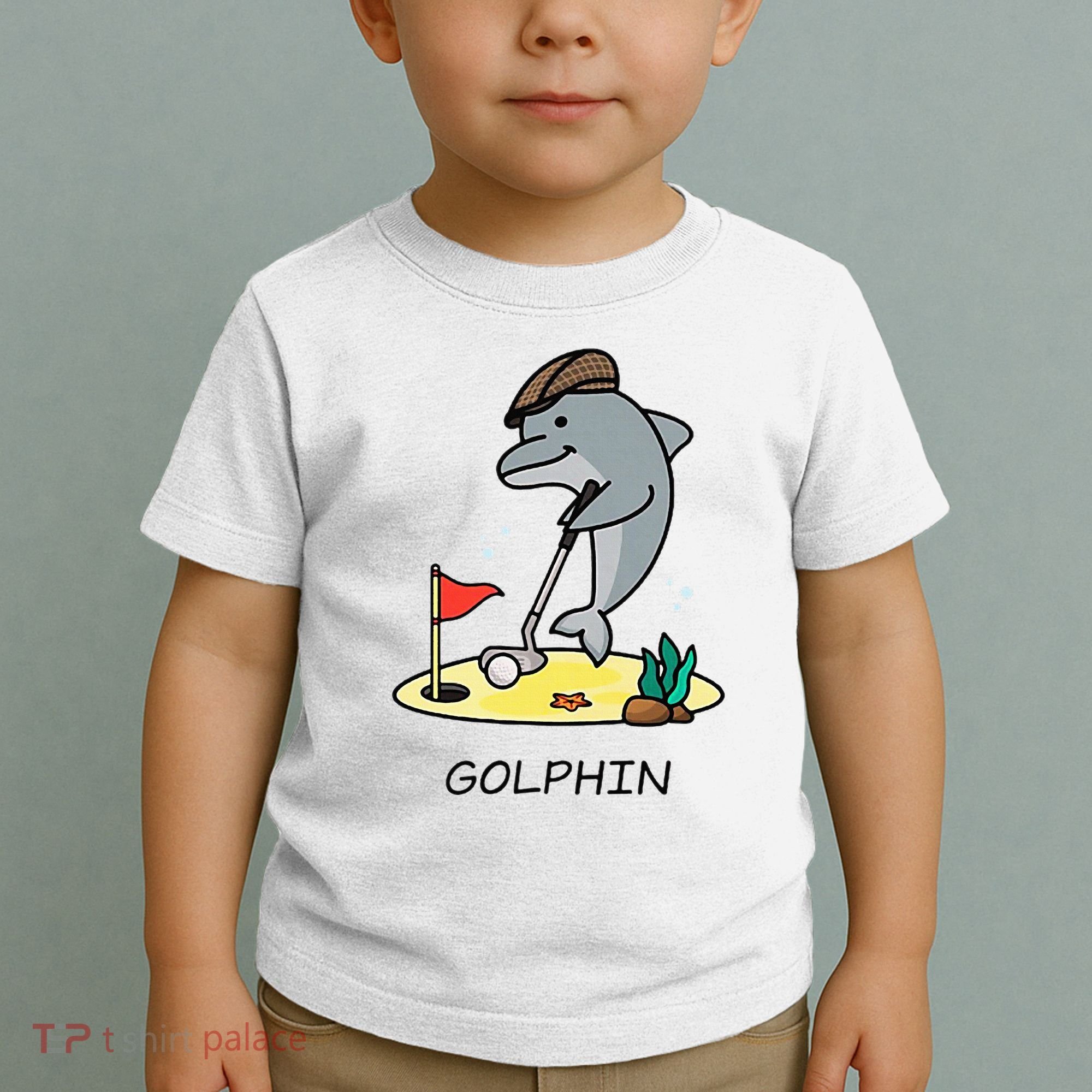 Funny GolphinS Cool Dolphin Quote Golf Toddler T-Shirt
