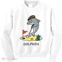 Funny GolphinS Cool Dolphin Quote Golf Kids Sweatshirt thumb 0