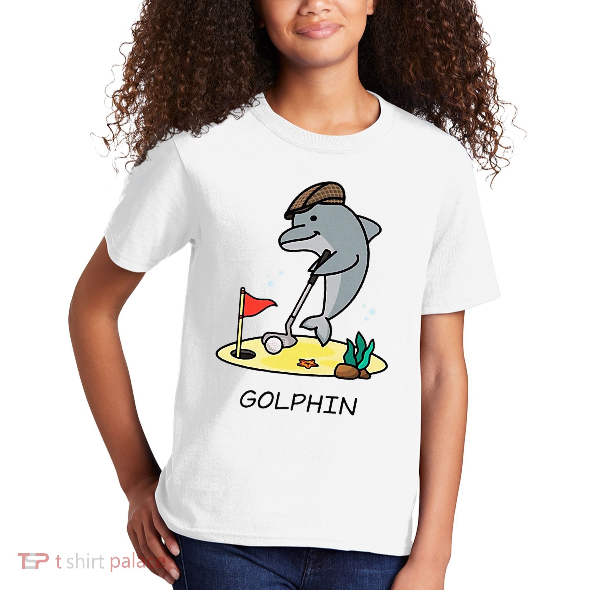 Funny GolphinS Cool Dolphin Quote Golf Kids T-Shirt