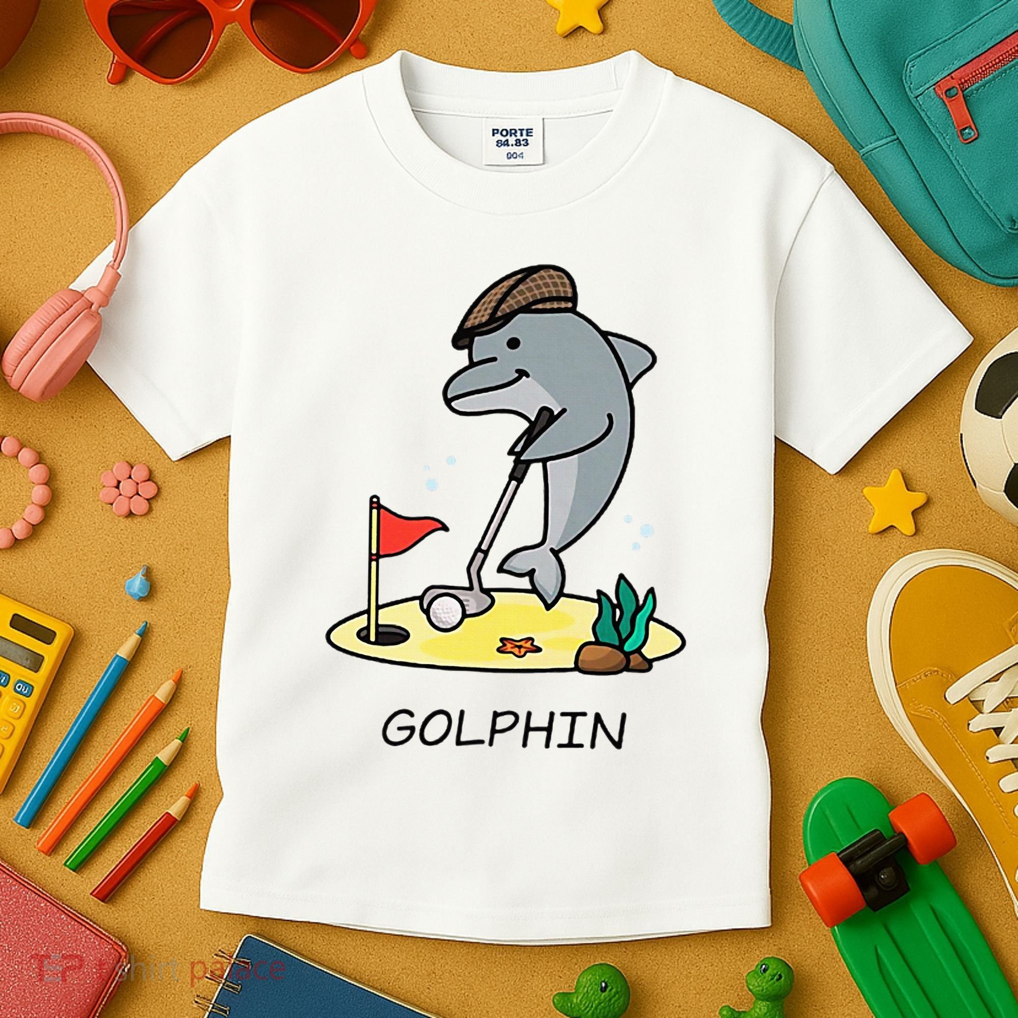 Funny GolphinS Cool Dolphin Quote Golf Kids T-Shirt
