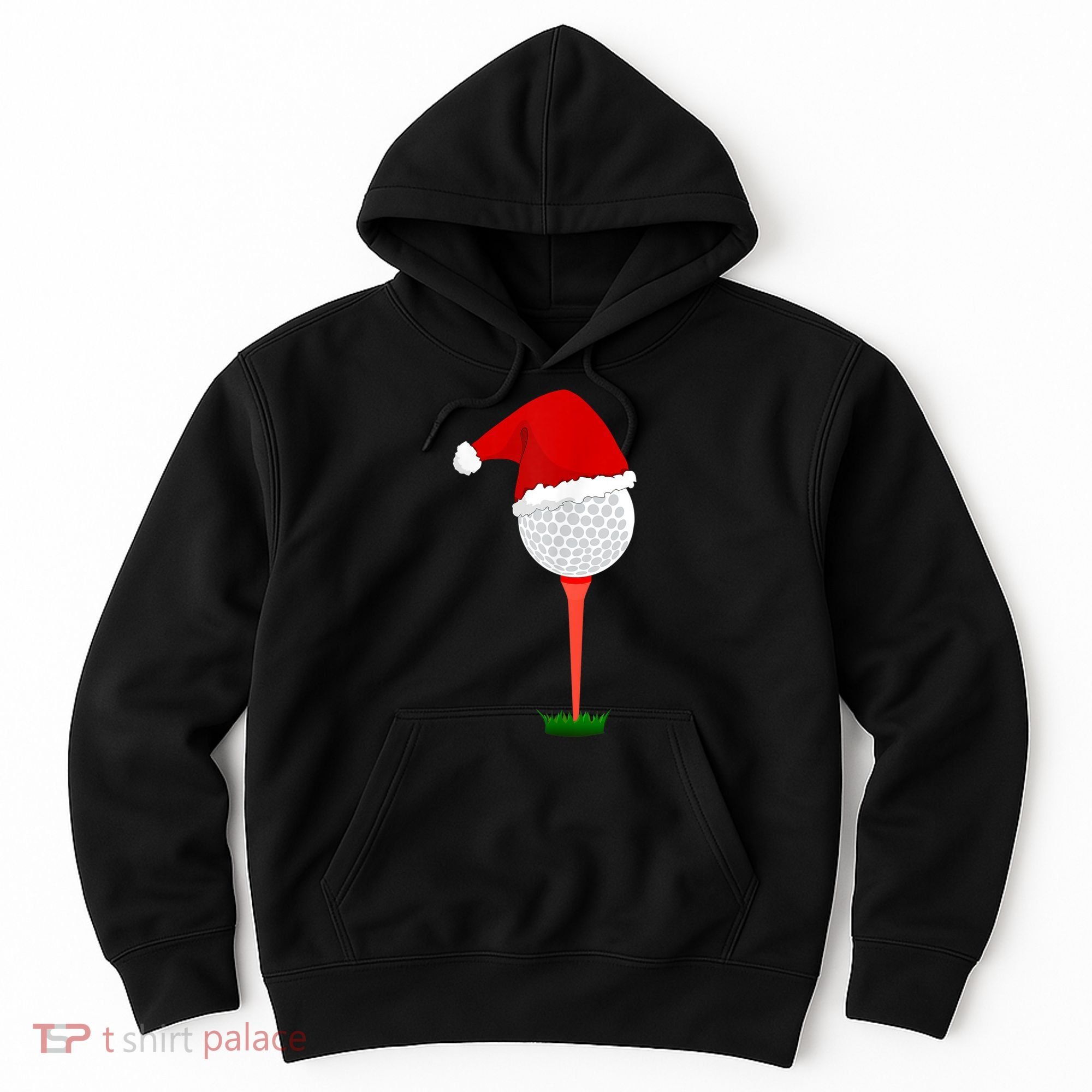 Funny Golfing Christmas Holiday Golf Ball Hoodie
