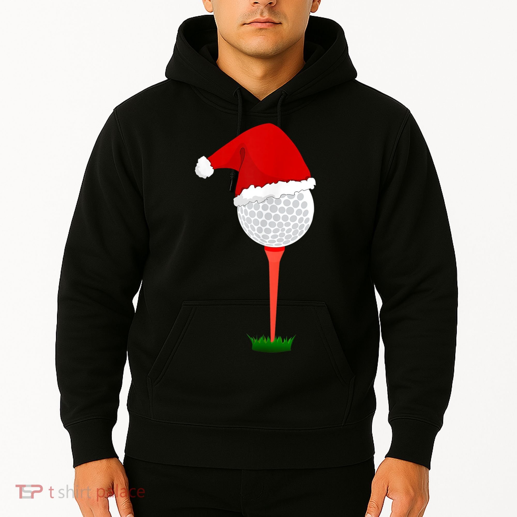 Funny Golfing Christmas Holiday Golf Ball Hoodie
