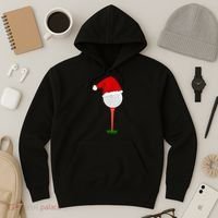 Funny Golfing Christmas Holiday Golf Ball Hoodie thumb 3