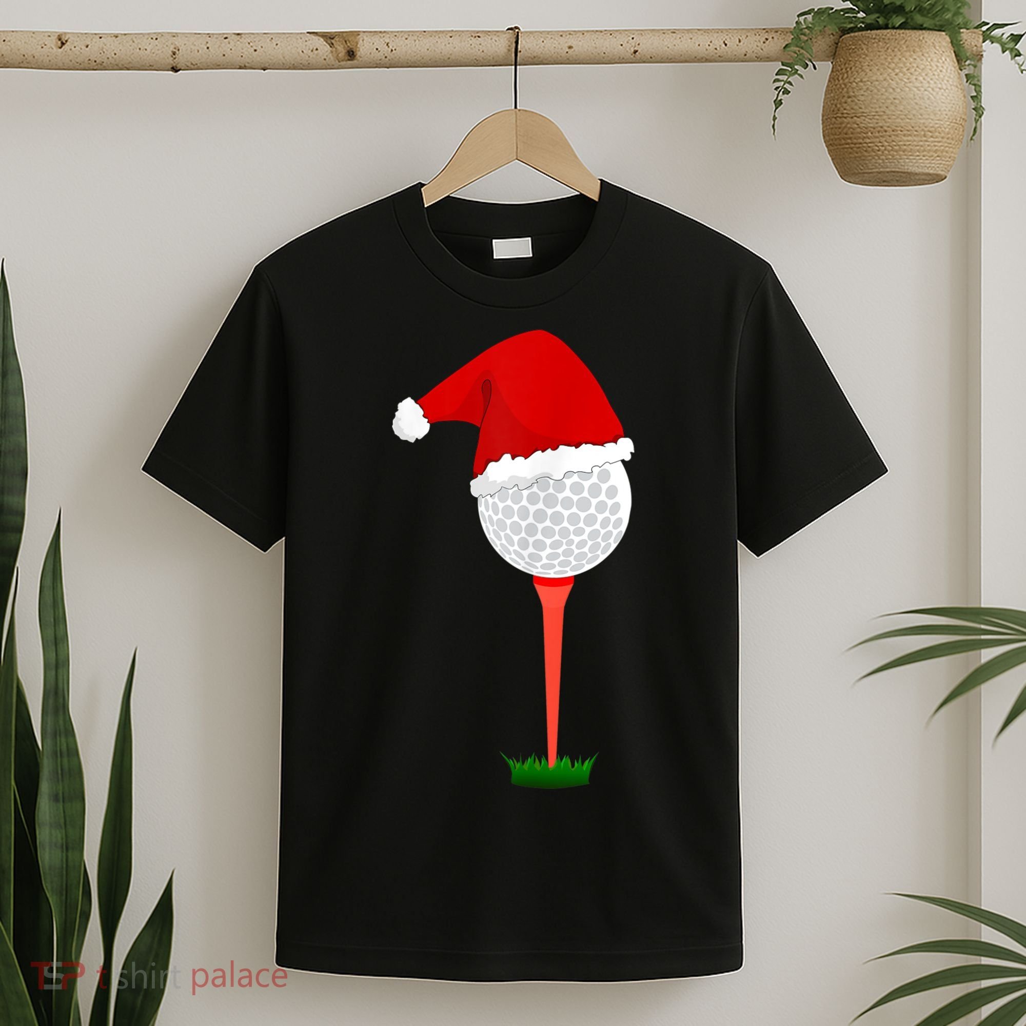 Funny Golfing Christmas Holiday Golf Ball T-Shirt