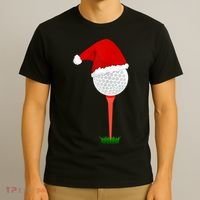 Funny Golfing Christmas Holiday Golf Ball T-Shirt thumb 3
