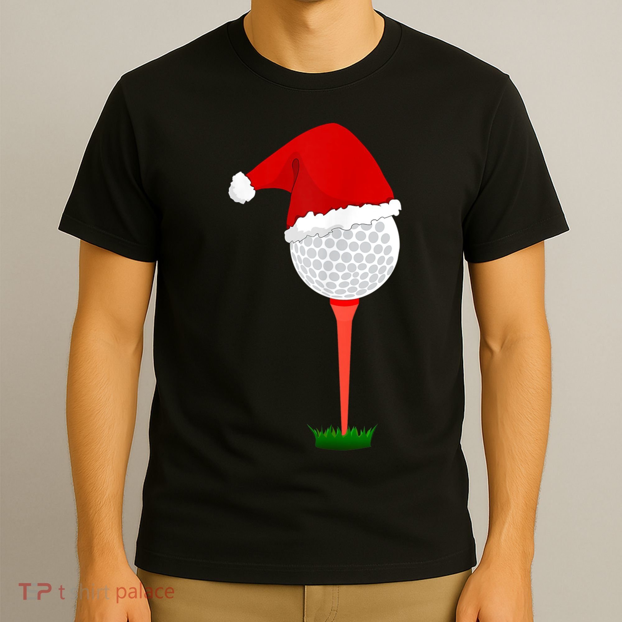 Funny Golfing Christmas Holiday Golf Ball T-Shirt