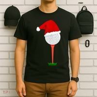 Funny Golfing Christmas Holiday Golf Ball T-Shirt thumb 6