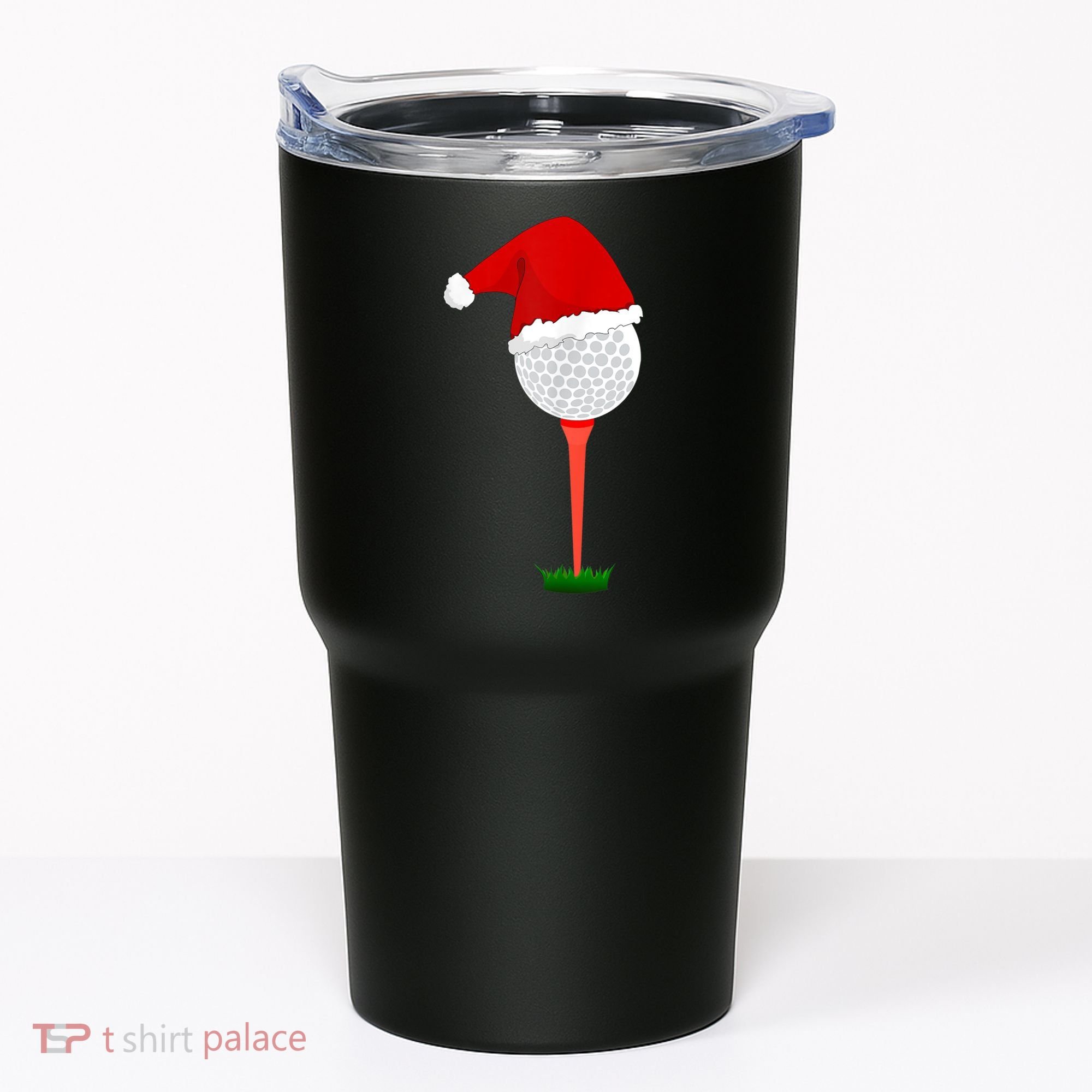 Funny Golfing Christmas Holiday Golf Ball Tumbler