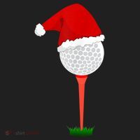 Funny Golfing Christmas Holiday Golf Ball Hat thumb 2