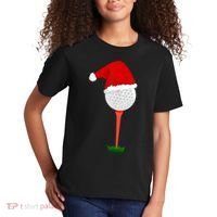 Funny Golfing Christmas Holiday Golf Ball Kids T-Shirt thumb 2