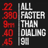 Funny Gun Caliber All Faster Than Dialing 911 Guns Women's Hoodie thumb 2