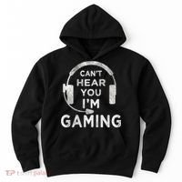 Funny Gamer Can't Hear You I'm Gaming Teens Boy Girl Hoodie thumb 0