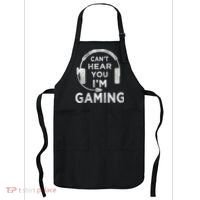 Funny Gamer Can't Hear You I'm Gaming Teens Boy Girl Apron thumb 0
