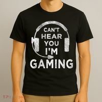 Funny Gamer Can't Hear You I'm Gaming Teens Boy Girl T-Shirt thumb 3