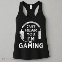 Funny Gamer Can't Hear You I'm Gaming Teens Boy Girl Women's Tank Top thumb 3
