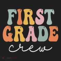 First Grade Crew Groovy Women First Day Of School Beanie thumb 2