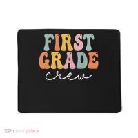 First Grade Crew Groovy Women First Day Of School Mousepad thumb 0
