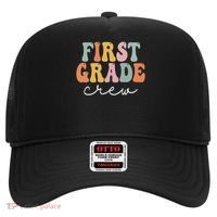 First Grade Crew Groovy Women First Day Of School Hat thumb 0