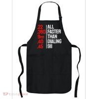 Funny Gun Caliber All Faster Than Dialing 911 Guns Apron thumb 0